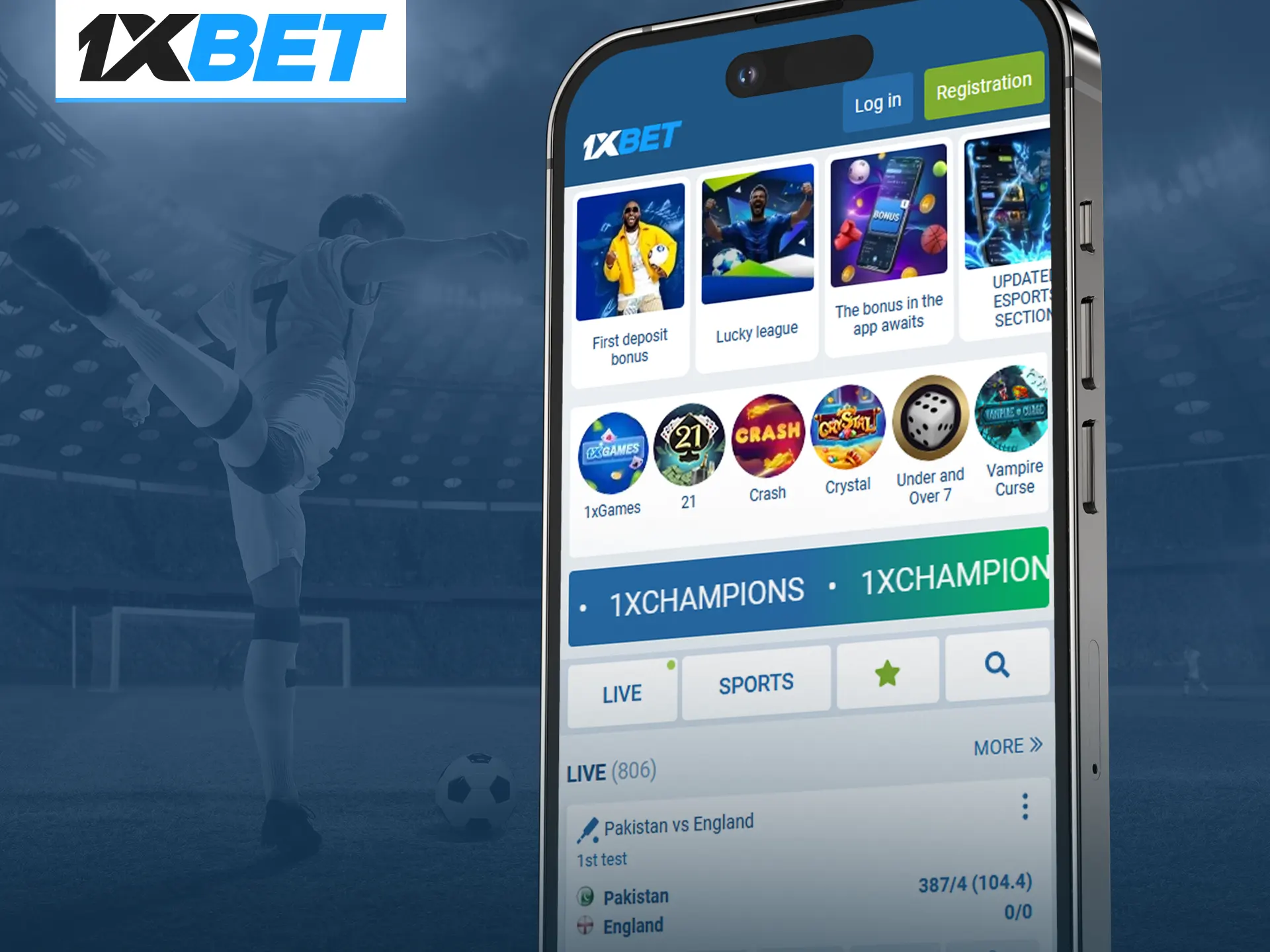 The 1xBet site is always stable and great for all types of devices.