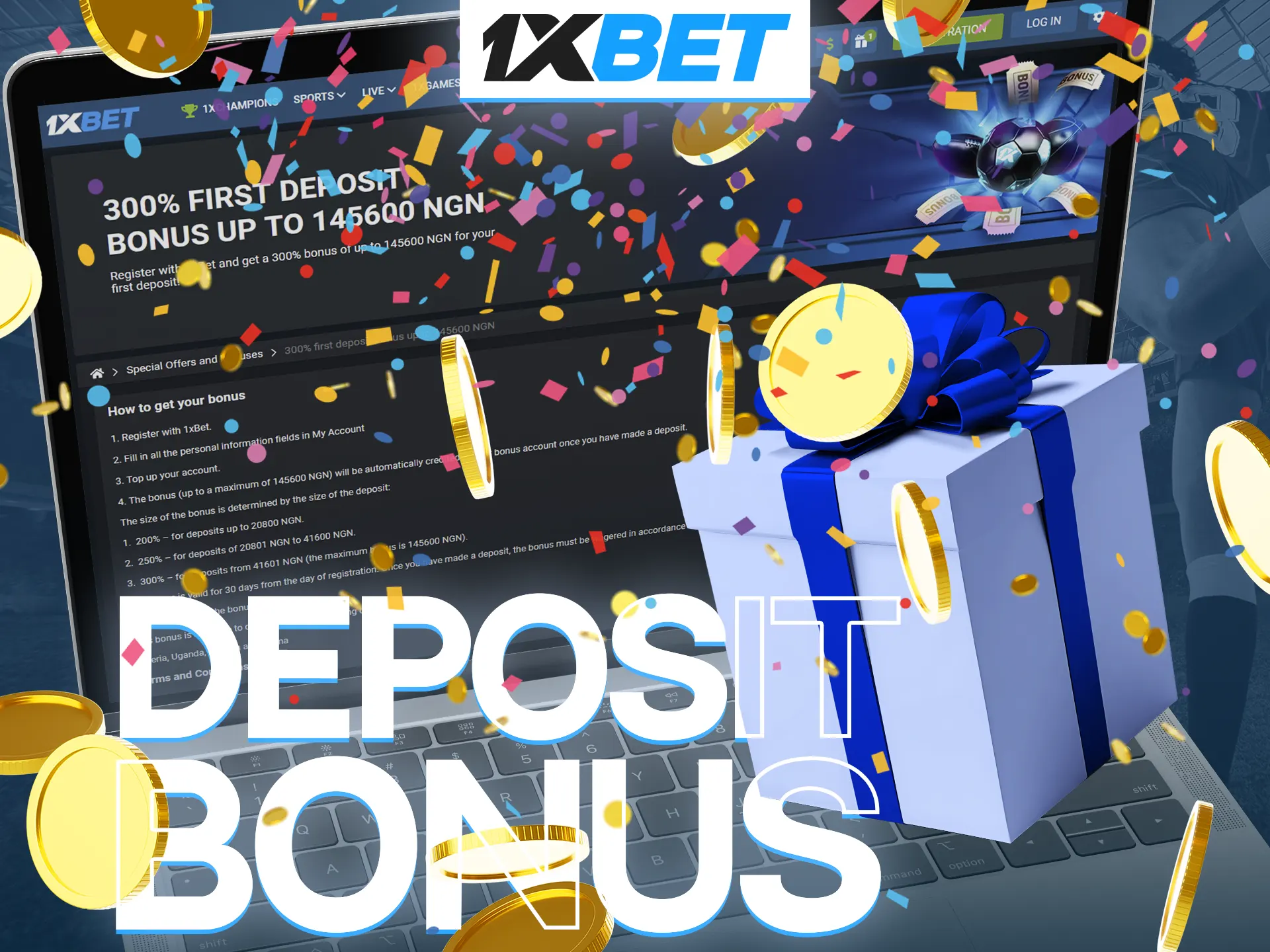 Take advantage of the first deposit bonus at 1xBet.