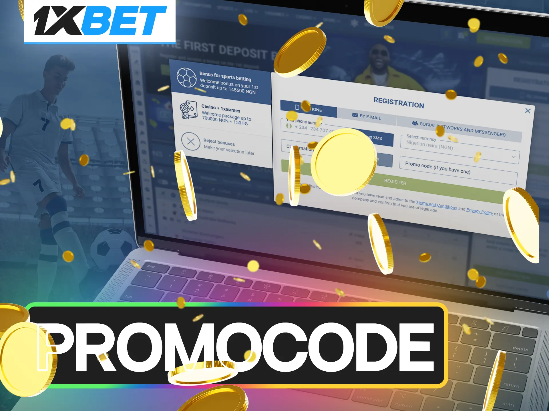 Use 1xBet promo code for extra bonuses.