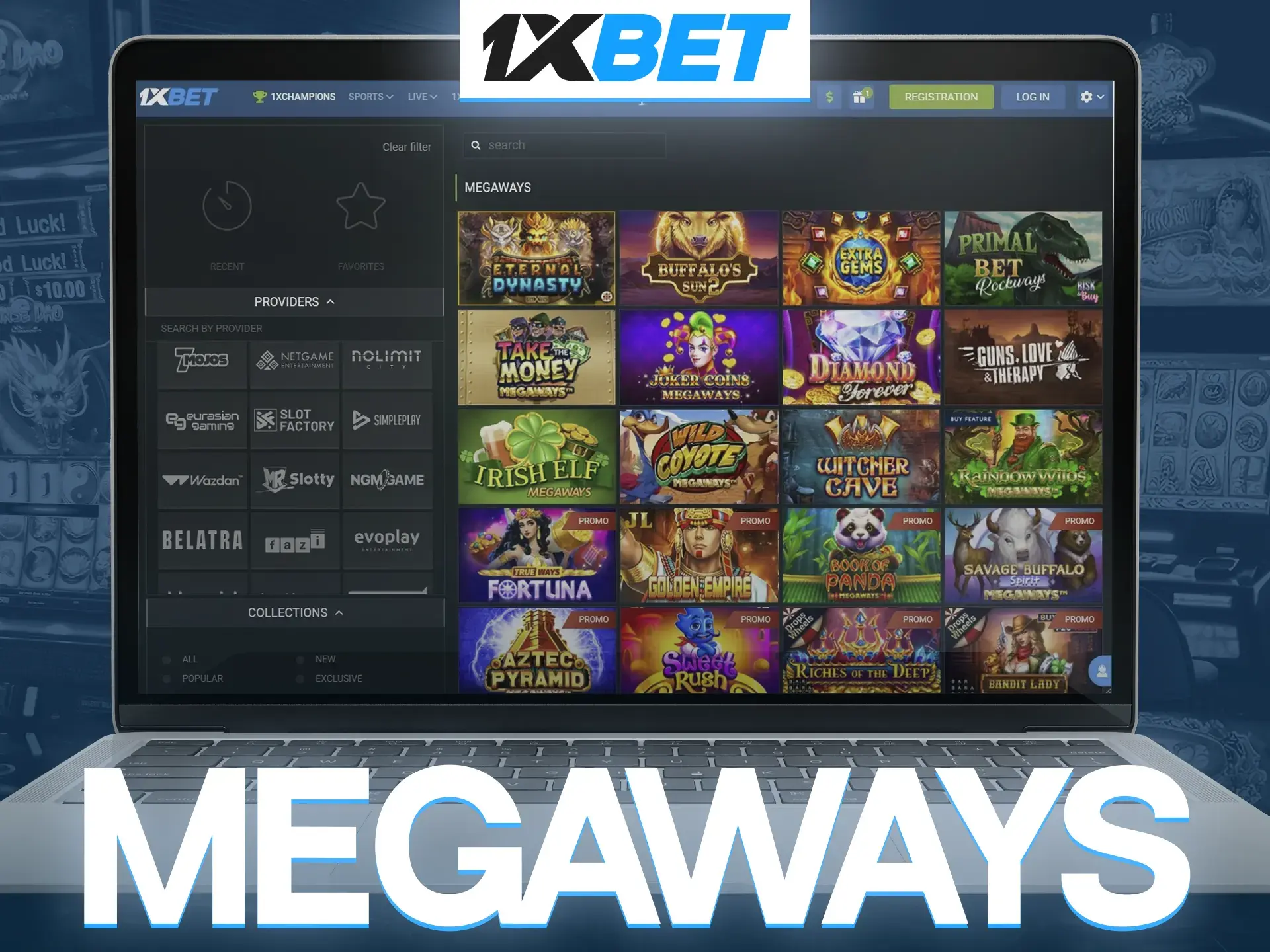 Be active in slots from 1xBet and get a chance to win a big jackpot.