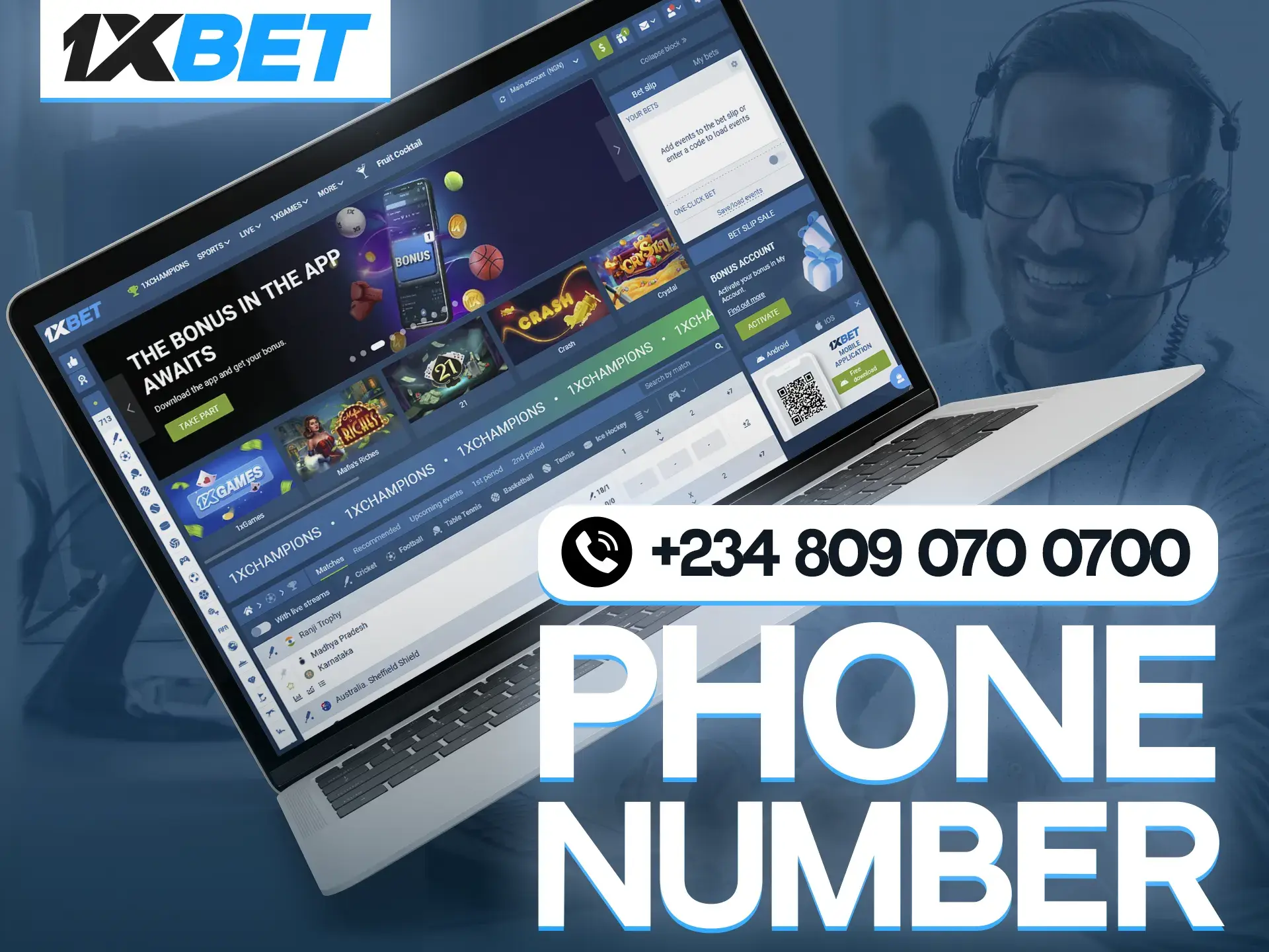 Players can always call 1xBet's 24/7 support team and ask a question, which will always be answered by professionals.