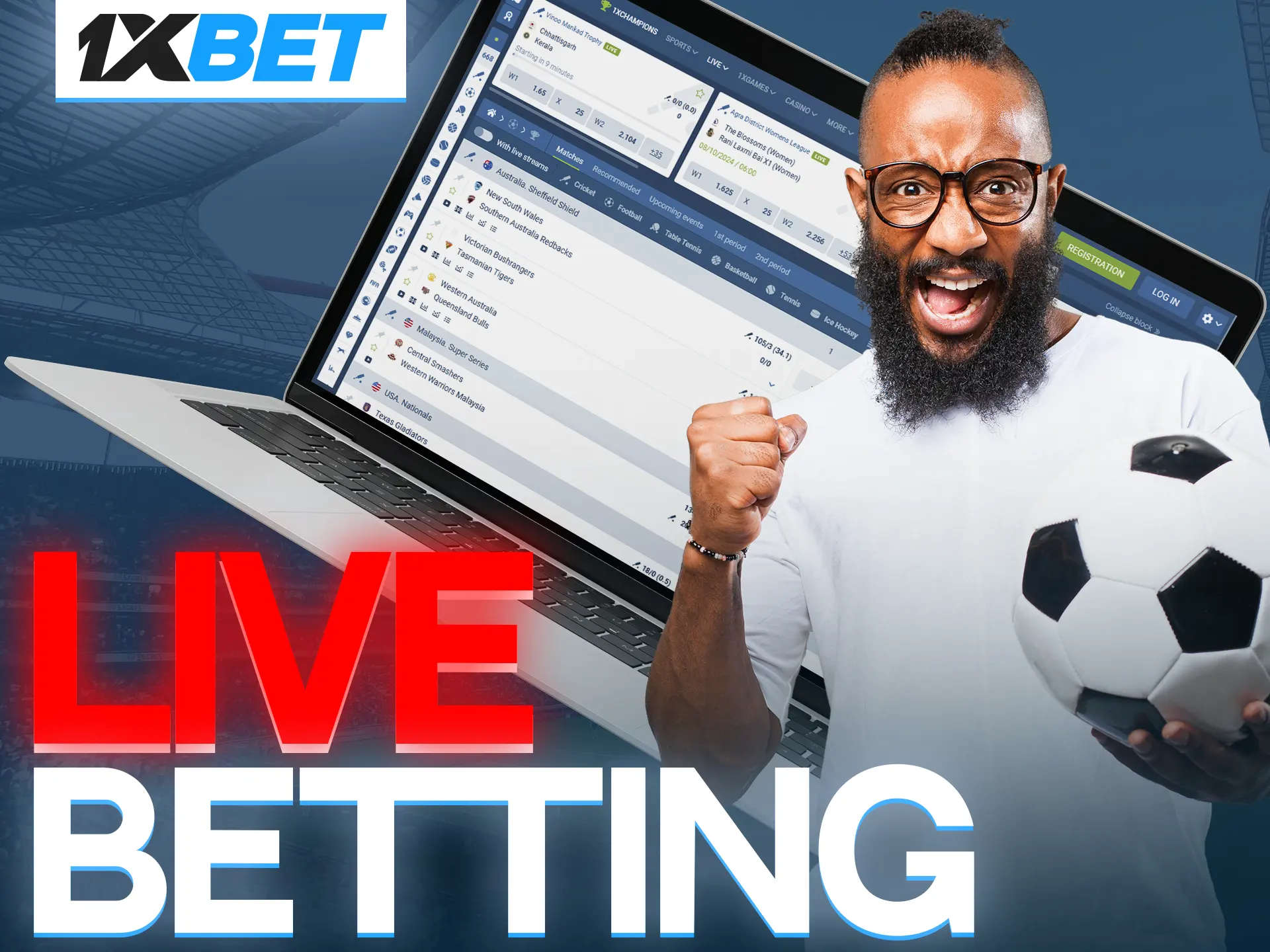 Watch match streaming, analyse and place your bets at the best 1xBet.