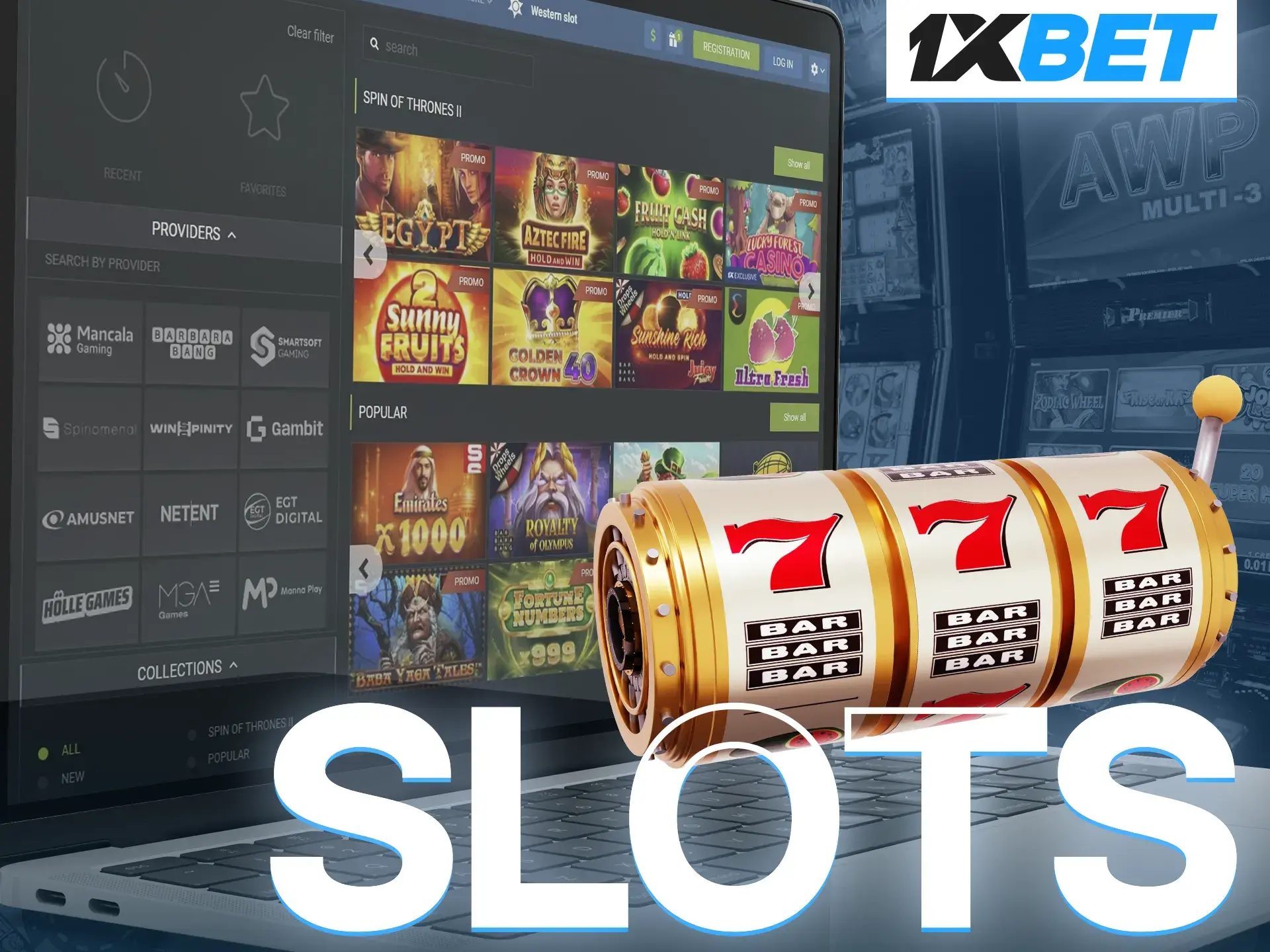 Try slots from 1xBet and win a big bonus.