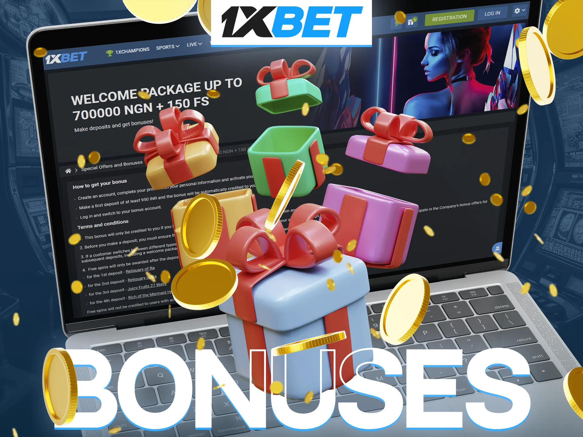 Take advantage of 1xBet bonuses to diversify your games and win even more.