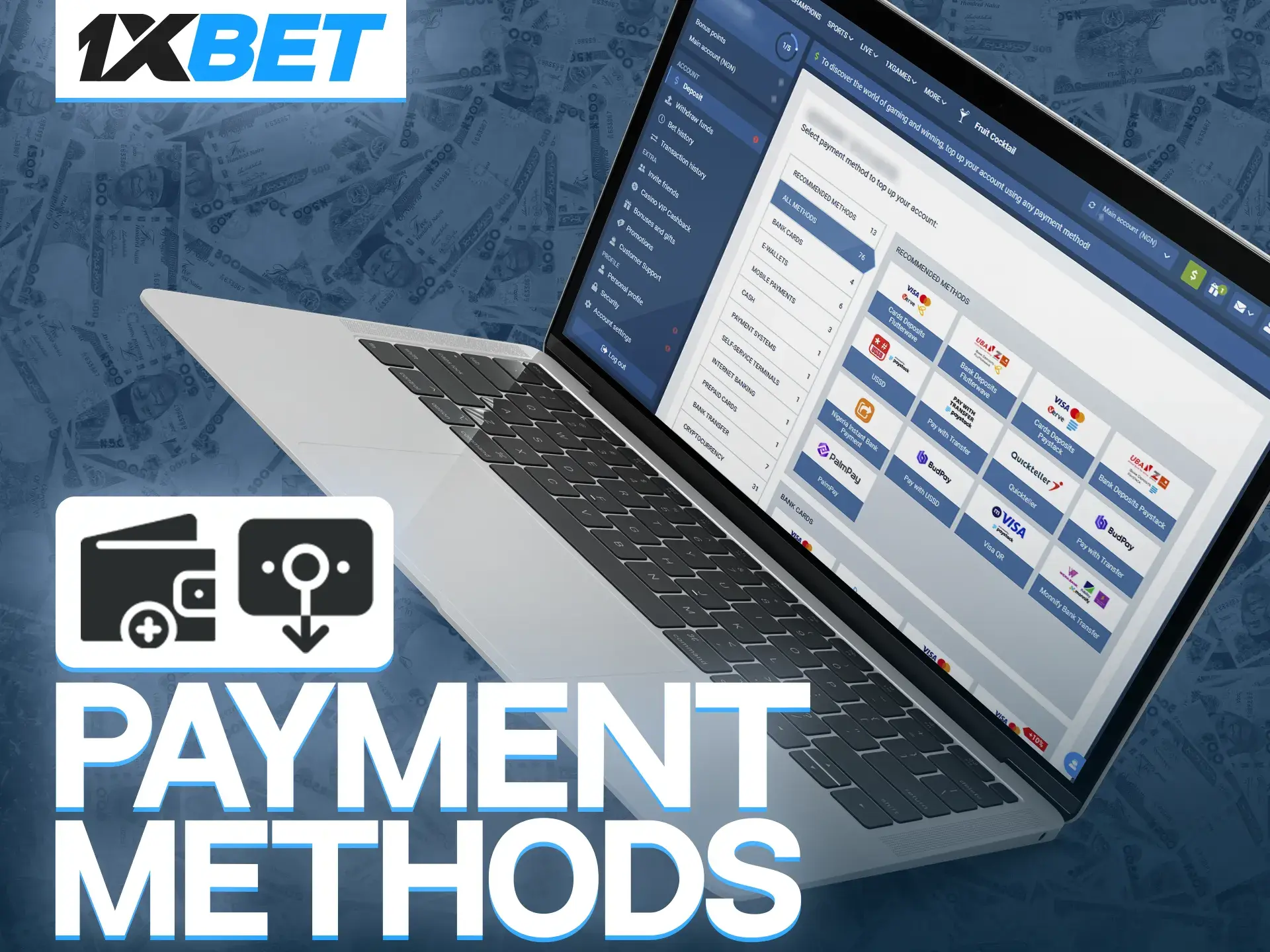 1xBet gives customers the opportunity to fund their accounts with cryptocurrency in minutes.