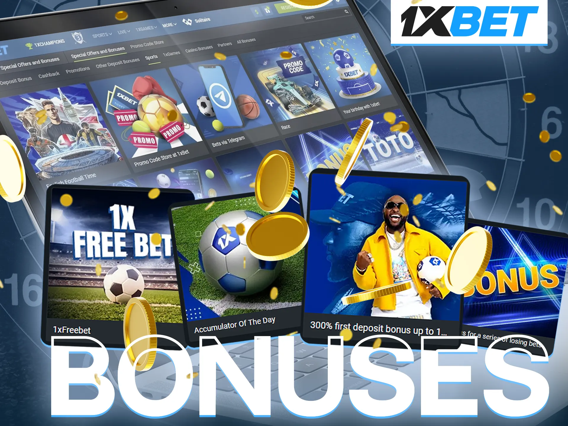 The wide range of bonuses from 1xBet will suit all users who prefer darts betting.