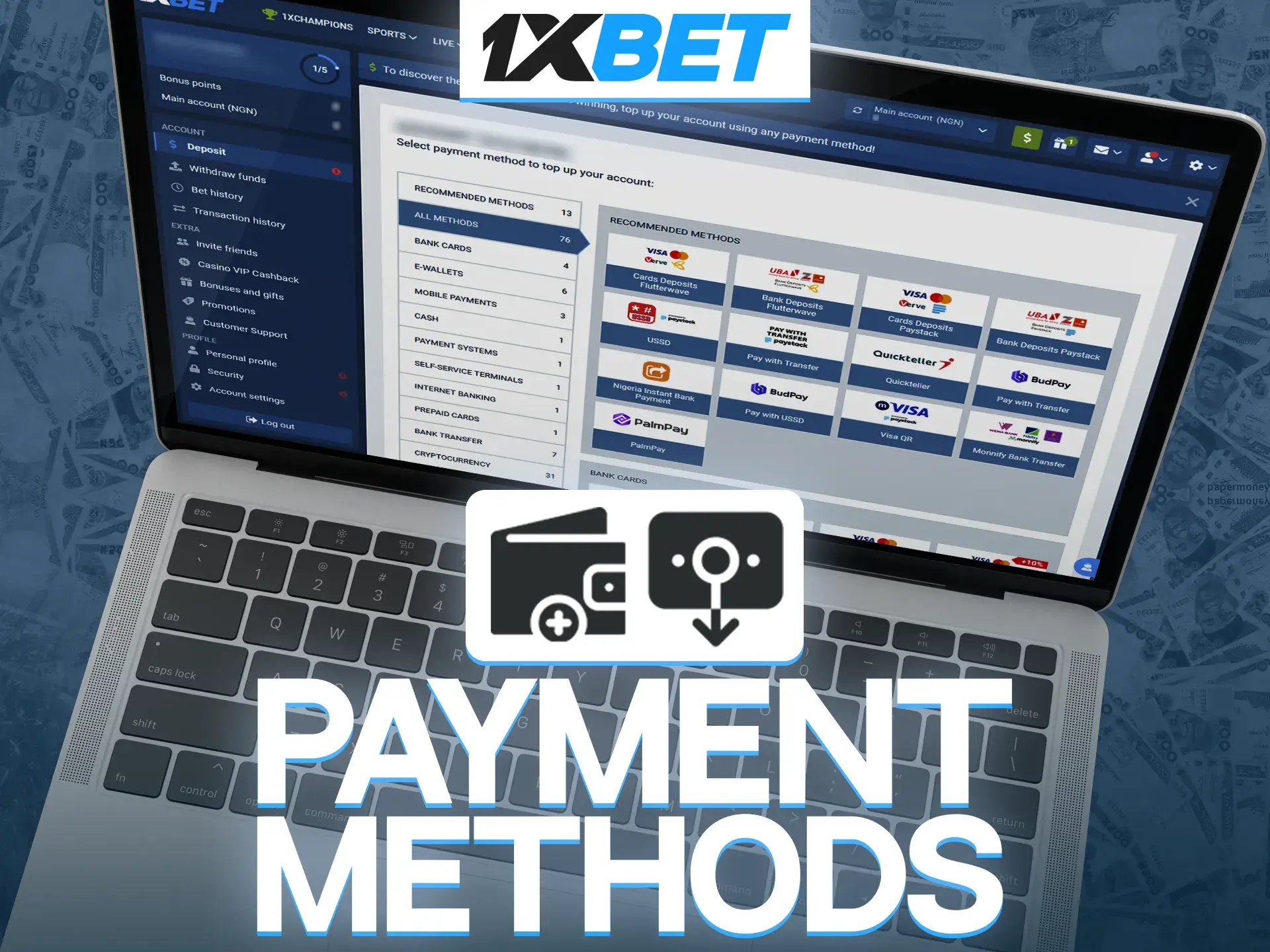 Familiarise yourself with the possible deposit limits at 1xBet.