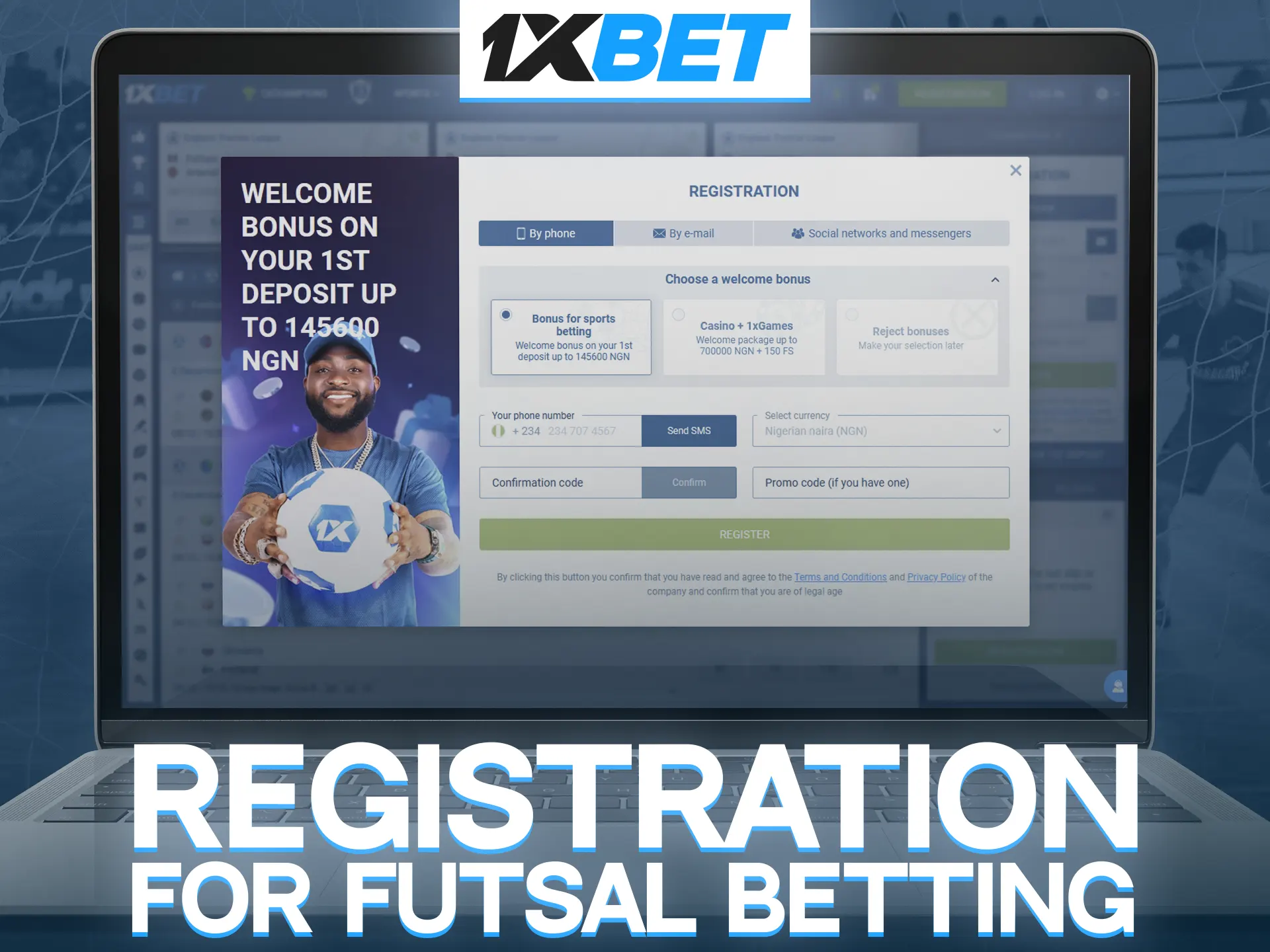 Find out about all available methods of registration at 1xBet Casino.